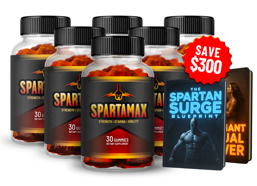 Spartamax 6-bottle package with bonus books